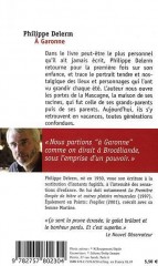 Dos du livre A Garonne de Philippe Delerm