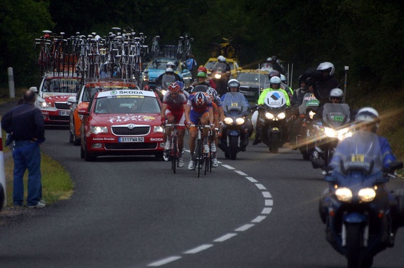 Cinq des six &eacute;chapp&eacute;s TDF 2011