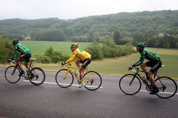 Thomas Voeckler en jaune TDF 2011