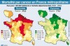 Carte taux mortalité par cancer en France