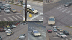 Tesla Cybercab Spot Austin Monatge de plusieurs images